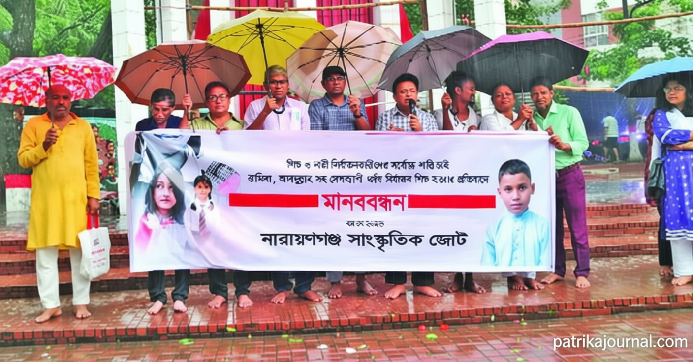 সাংস্কৃতিক জোটের মানববন্ধন | | বাংলাদেশ প্রতিদিন