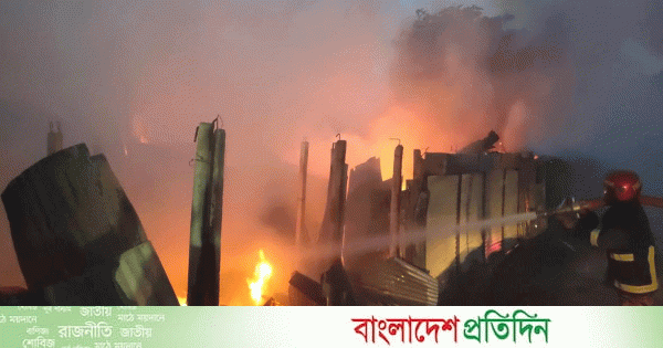 গাইবান্ধায় ভয়াবহ অগ্নিকাণ্ডে ৮ দোকান পুড়ে ছাই | | বাংলাদেশ প্রতিদিন