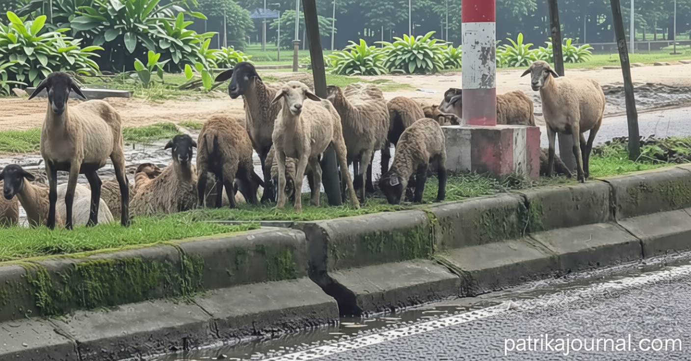 মৃত সঙ্গীকে ঘিরে রাস্তার মাঝেই দেড় ঘণ্টা দাঁড়িয়ে রইল পুরো ভেড়ার পাল | | বাংলাদেশ প্রতিদিন
