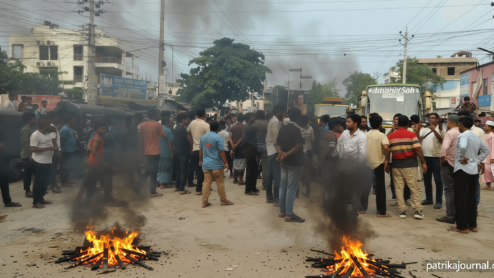 কুষ্টিয়ায় সেতুতে টোল আদায় বন্ধের দাবিতে মানববন্ধন | | বাংলাদেশ প্রতিদিন