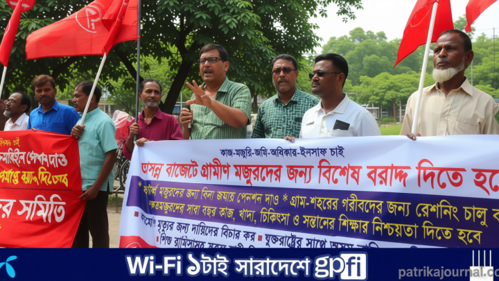 বাজেটে ক্ষেতমজুরদের বিশেষ বরাদ্দের দাবিতে বিক্ষোভ | | বাংলাদেশ প্রতিদিন