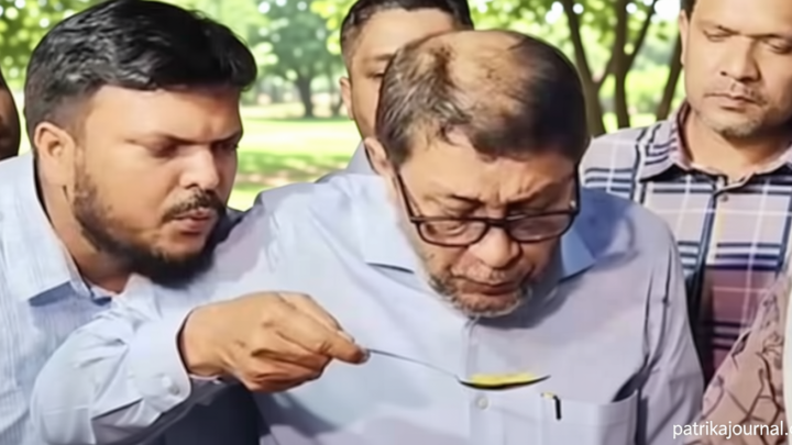 দুই হাত দূর থেকে স্বাস্থ্যমন্ত্রীর চামচে ফুঁ, আলোচনায় চিকিৎসক | | বাংলাদেশ প্রতিদিন