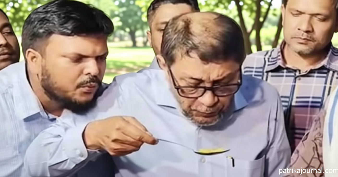 দুই হাত দূর থেকে স্বাস্থ্যমন্ত্রীর চামচে ফুঁ, আলোচনায় চিকিৎসক | | বাংলাদেশ প্রতিদিন