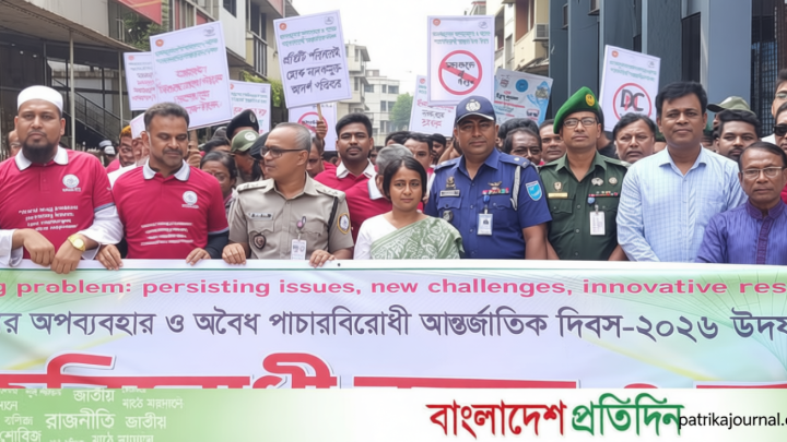 মানিকগঞ্জে মাদকবিরোধী বন্ধন ও র‌্যালি অনুষ্ঠিত | | বাংলাদেশ প্রতিদিন