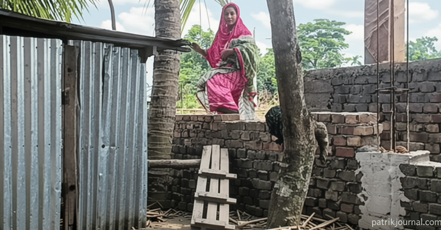 রাস্তা বন্ধ: দেড় বছর ধরে পরিবারটির জীবন চলছে দেয়াল টপকে | | বাংলাদেশ প্রতিদিন