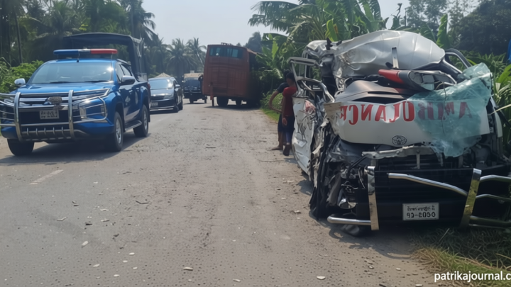 স্বামীর মরদেহ নিয়ে বাড়ি ফেরার পথে বাস-অ্যাম্বুলেন্স সংঘর্ষে স্ত্রীসহ নিহত ২ | | বাংলাদেশ প্রতিদিন