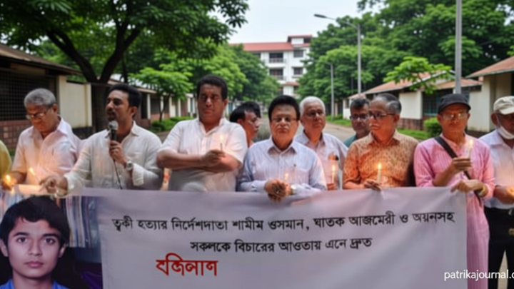 নারায়ণগঞ্জে ত্বকী স্মরণে আলোক প্রজ্বালন | | বাংলাদেশ প্রতিদিন